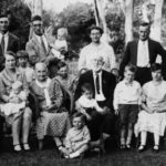 a family gathering vintage photo